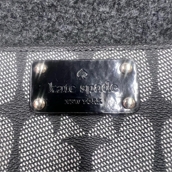 NWT Kate Spade Neda Black Pebbled Ace of Spades Zip Around Wallet - Picture 3 of 16